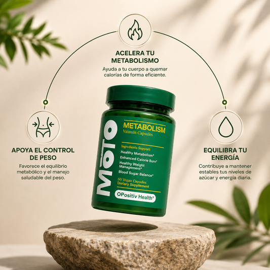 MOTO Cápsulas Metabolismo: Control del apetito y apoyo natural para bajar de peso