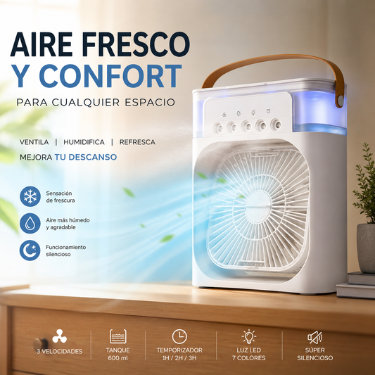 Ventilador Humificador: Frescura y confort para cualquier espacio❄️
